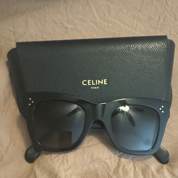Celine Dark Sunglasses with Elegant Case - Picture 1 of 5